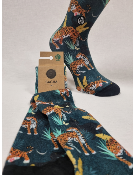 CALCETINES BAMBÚ PANTERA Y LEOPARDO