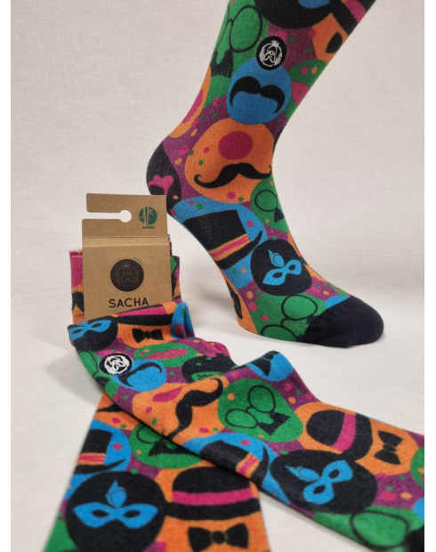 CALCETINES BAMBÚ BIGOTE Y CHISTERA