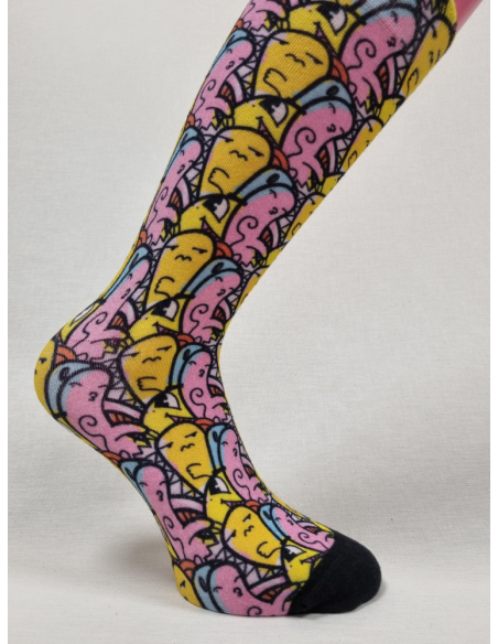 CALCETINES ORIGINALES DE HOMBRE EN BAMBU CON MONIGOTES