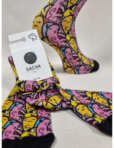 CALCETINES ORIGINALES DE HOMBRE EN BAMBU CON MONIGOTES