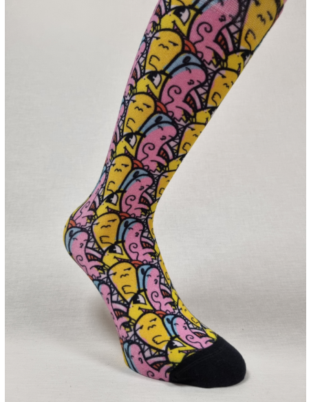 CALCETINES ORIGINALES DE HOMBRE EN BAMBU CON MONIGOTES