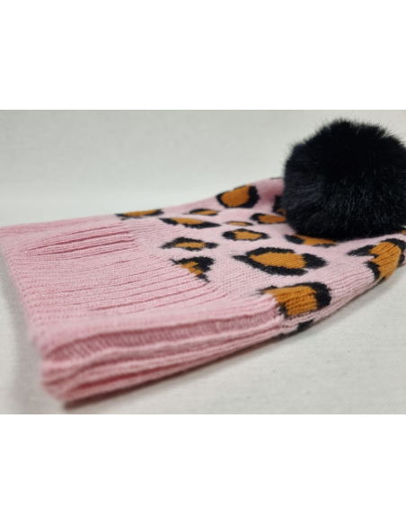 GORROS UNICOS DE MUJER EN LANA DIBUJO ANIMAL PRINT