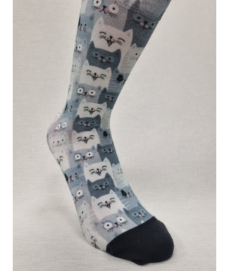 CALCETINES BAMBÚ CHICO GATOS