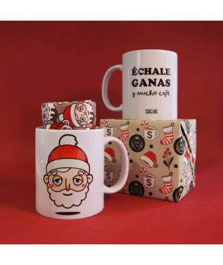 Pack taza y calcetin Santa...