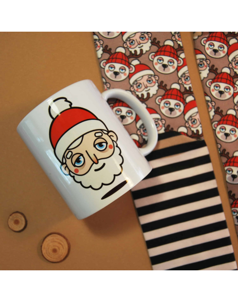 Pack taza y calcetin Santa y Reno