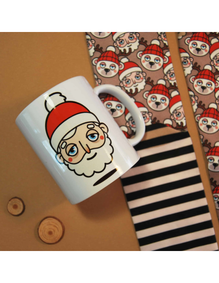 Pack taza y calcetin Santa y Reno