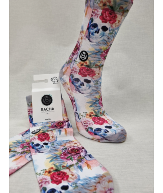 CALCETINES CALAVERA Y ROSAS