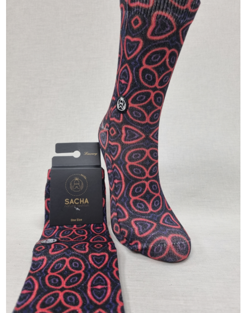 CALCETINES DE LUREX LAZO Y FLOR