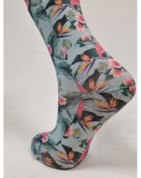 CALCETINES DIVERTIDOS MUJER CON LUREX FLAMENCO EN SELVA