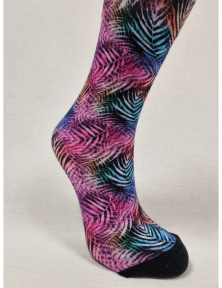 CALCETINES DIFERENTES DE MUJER EN BAMBU CON PLUMAS