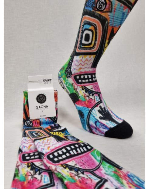 CALCETINES ALGODON CARA AZTECA