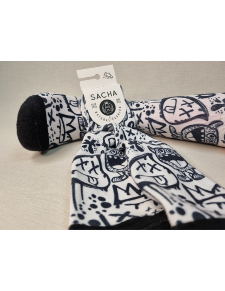 CALCETINES STREET ART MONOCROMATICOS