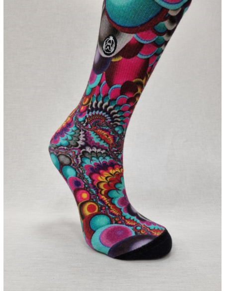 CALCETINES DISTINTOS DE MUJER EN ALGODÓN DISEÑO ABSTRACTO