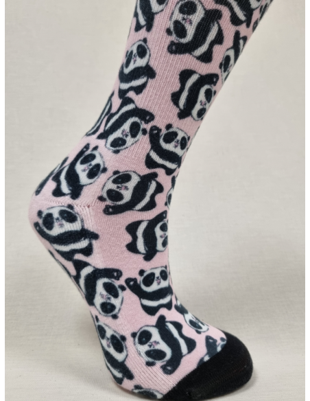 CALCETINES MOLONES DE MUJER EN ALGODÓN CON OSOS PANDAS