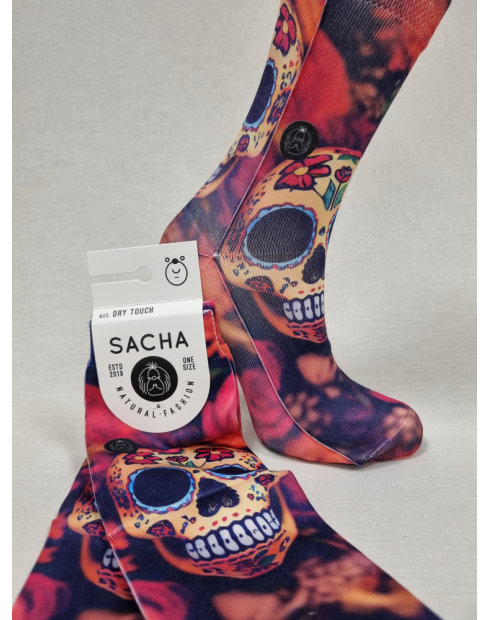 CALCETINES DIFERENTES DE MUJER CON CALAVERAS