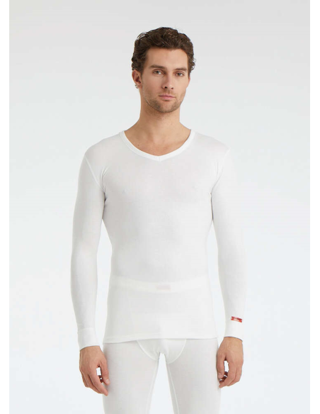 CAMISETA TERMAL UNISEX CUELLO PICO MANGA LARGA