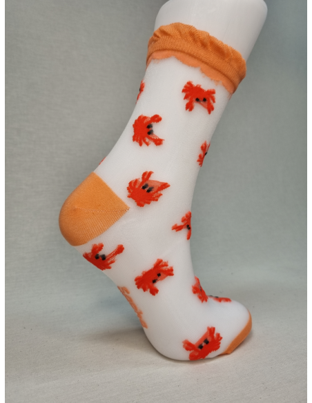 CALCETINES DE MUJER ORIGINALES CON CANGREJOS