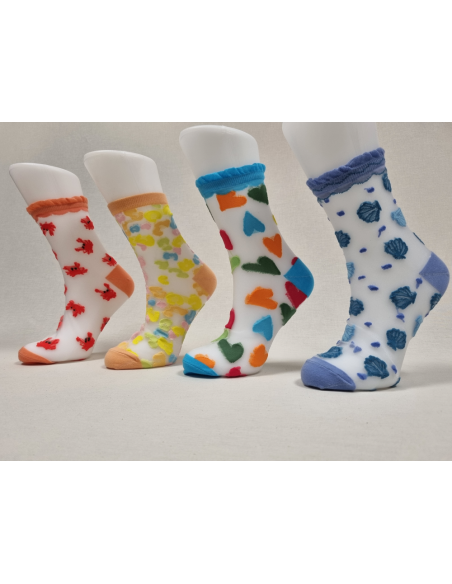 CALCETINES DE MUJER ORIGINALES CON CANGREJOS