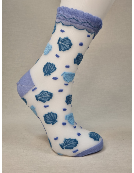 CALCETIN DE MUJER UNICOS CON CONCHAS