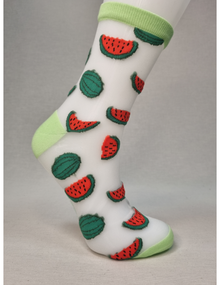 CALCETINES DE MUJER DIVERTIDOS CON SANDIAS