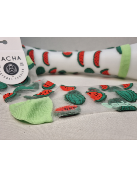 CALCETINES DE MUJER DIVERTIDOS CON SANDIAS