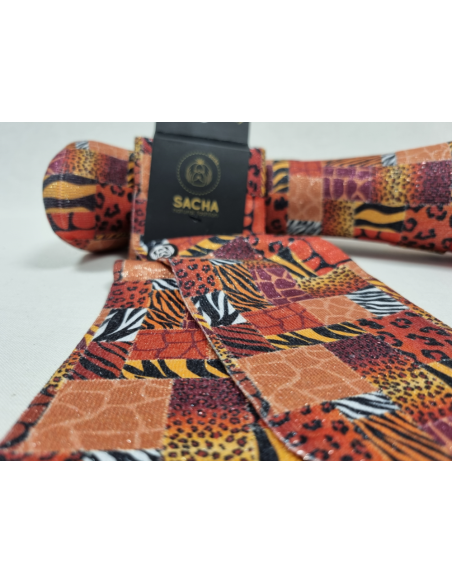 CALCETINES UNICOS DE MUJER CON LUREX DISEÑO AFRICA
