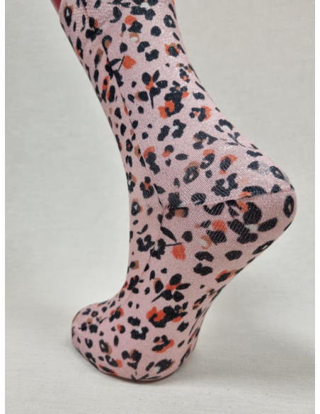 CALCETINES INFORMALES DE MUJER CON LUREX FLORES