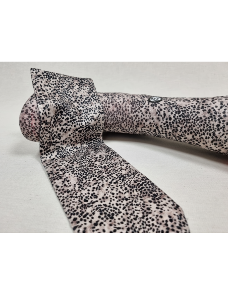 CALCETINES ELEGANTES DE MUJER DISEÑO ANIMAL PRINT CON BRILLO