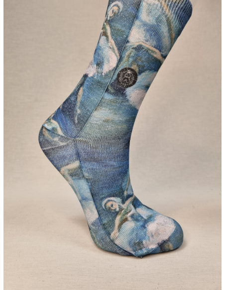 CALCETINES DE MUJER DISTINTOS CON BAILARINA DE LUREX