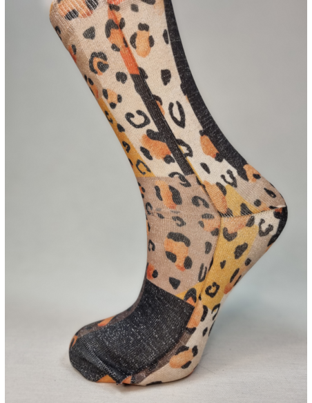 CALCETINES DE MUJER DISTINTOS ANIMAL PRINT CON LUREX