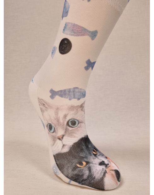 CCALCETINES DISTINTOS DE MUJER CON LINDOS GATITOS