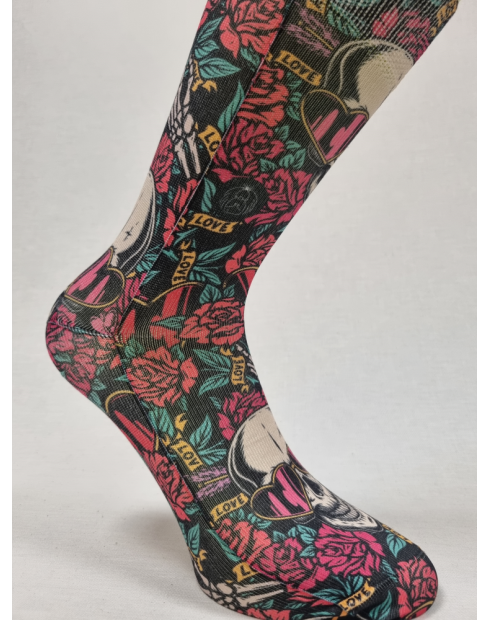 CCALCETINES ORIGINALES DE HOMBRE CALAVERAS CON GAFAS