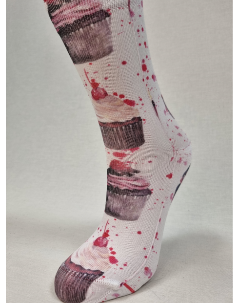 CALCETINES DIVERTIDOS DE MUJER CON PASTELES