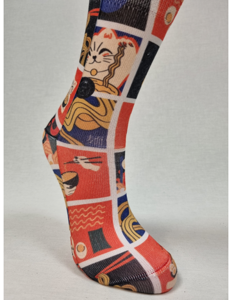 CALCETINES DIVERTIDOS DE MUJER CON SUSHI