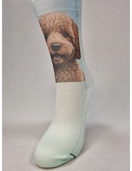 CALCETINES INFORMALES DE MUJER CON PERRO GRACIOSO