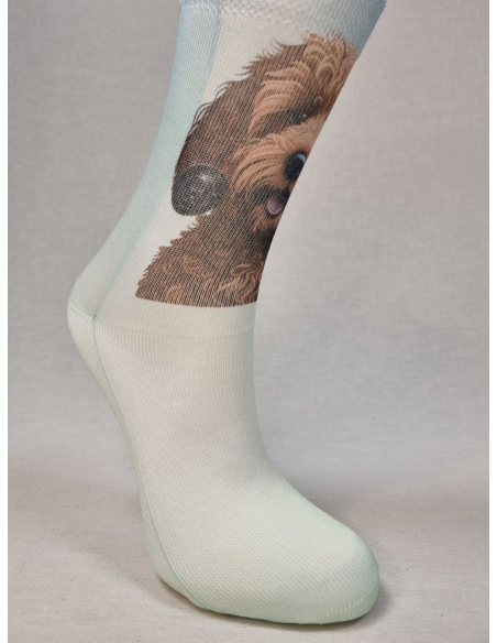 CALCETINES INFORMALES DE MUJER CON PERRO GRACIOSO