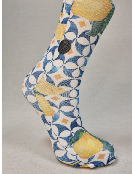 CALCETINES ORIGINALES DE MUJER CON LIMONES