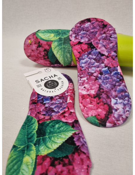 CALCETINES PINKIES DE MUJER CON HORTENSIAS