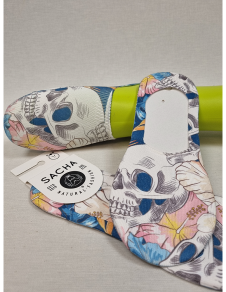 CALCETINES PINKIES DE MUJER CON CALAVERAS