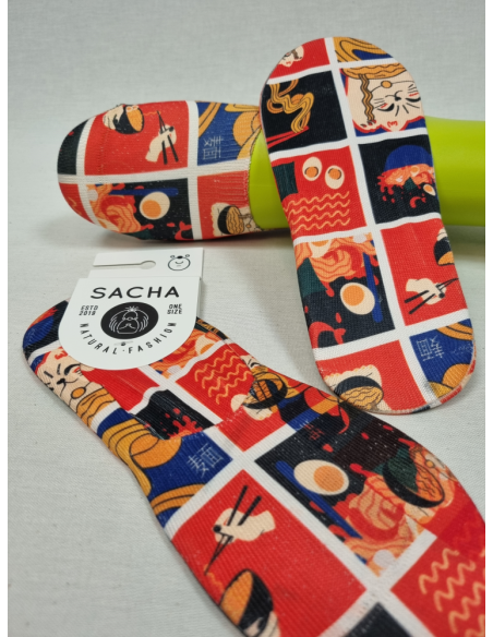 CALCETINES PINKIES DE MUJER CON SUSHI