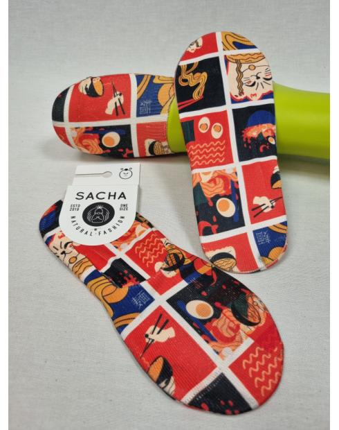 CALCETINES PINKIES DE MUJER CON SUSHI