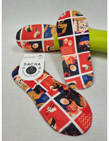 CALCETINES PINKIES DE MUJER CON SUSHI