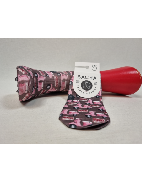 CALCETINES ALEGRES DE MUJER TOBILLEROS CON VESPAS ROSAS