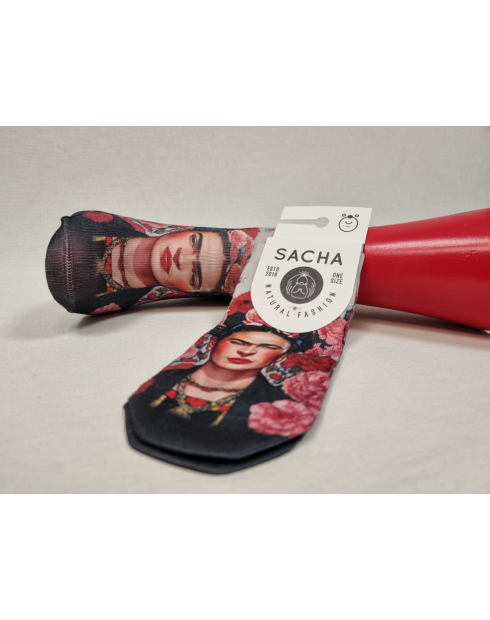 CALCETINES DISTINTOS TOBILLEROS DE MUJER FRIDA KAHLO