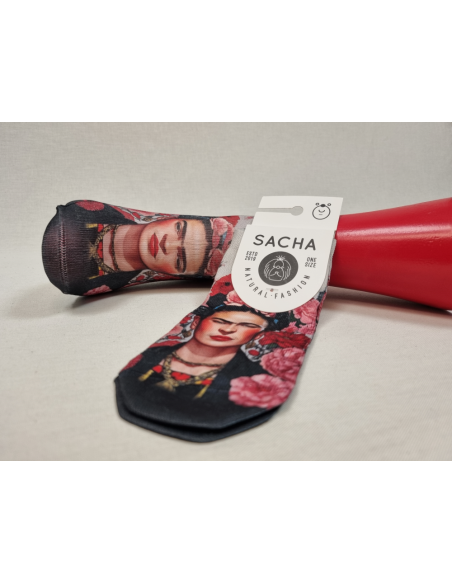 CALCETINES DISTINTOS TOBILLEROS DE MUJER FRIDA KAHLO