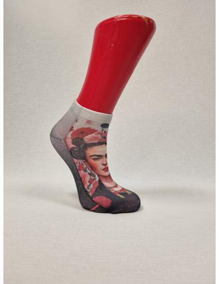 CALCETINES DISTINTOS TOBILLEROS DE MUJER FRIDA KAHLO