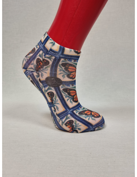 CALCETINES IDEALES TOBILLEROS DE MUJER CON MARIPOSAS