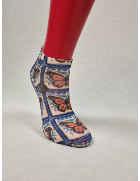 CALCETINES IDEALES TOBILLEROS DE MUJER CON MARIPOSAS