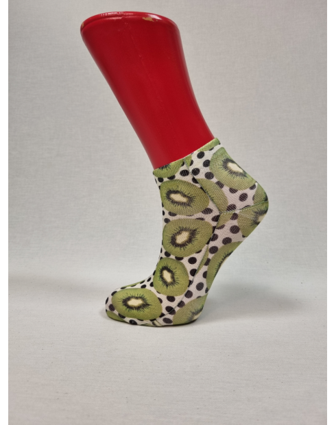 CALCETINES COMODOS TOBILLEROS DE MUJER CON KIWIS