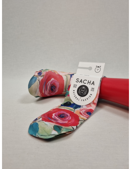 CALCETINES UNICOS TOBILLEROS DE MUJER CON FLORES